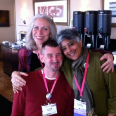 Robyn w/Shawn & Shiva at the Creating Change Conference