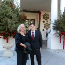 Robyn w/her nephew Nicholas at a White House Holiday Party